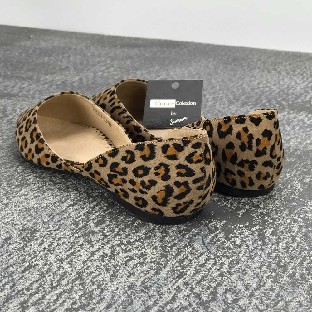 🔥SALE🔥Vegan Leather Animal Print Flat shoes - Picture 7 of 8